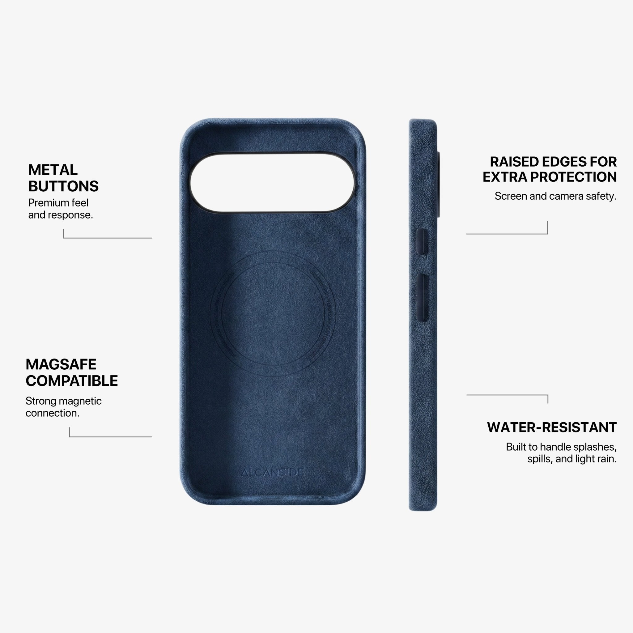 Google Pixel 10 Pro - Alcantara Case - Navy Blue - Alcanside