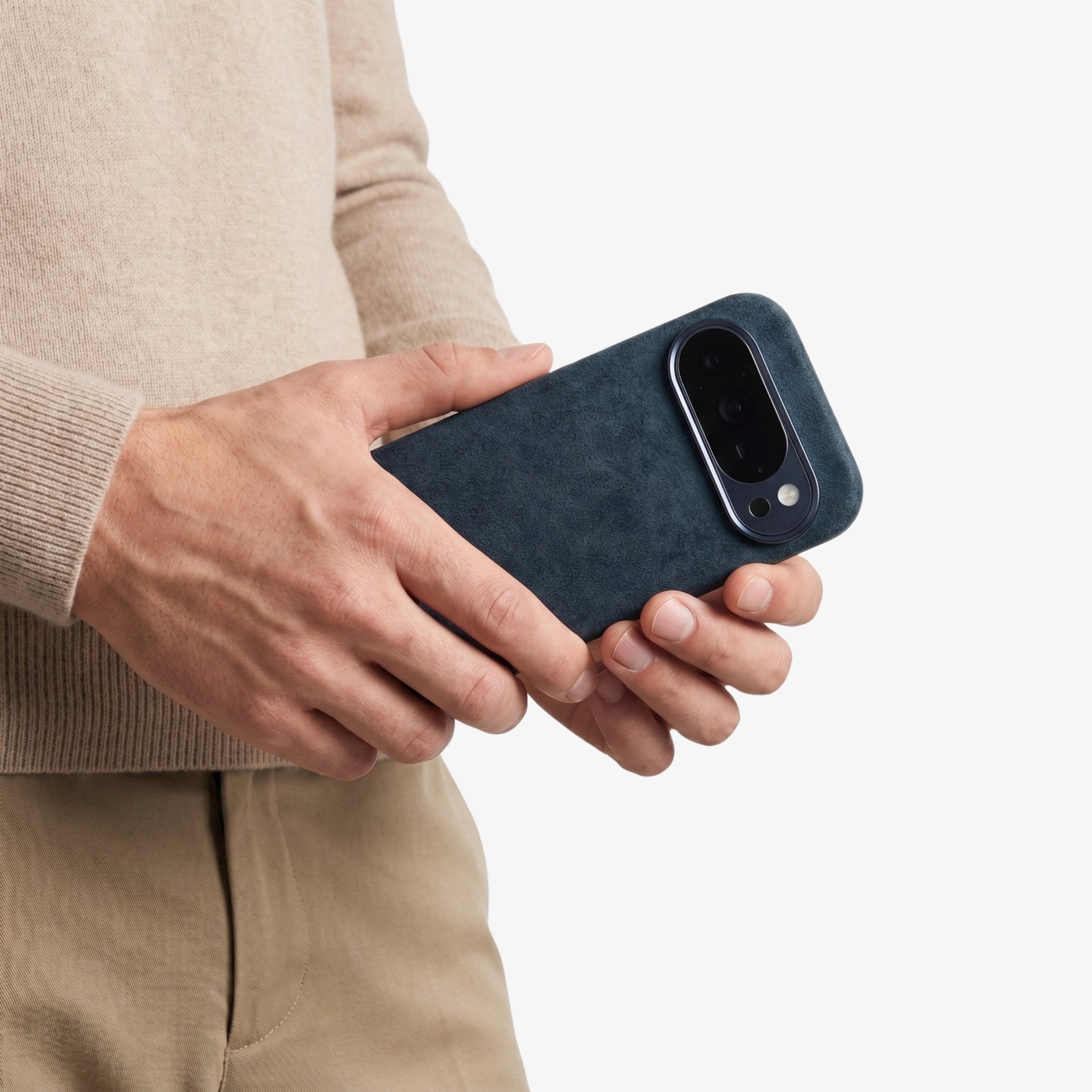 Google Pixel 10 Pro XL - Alcantara Case - Navy Blue - Alcanside