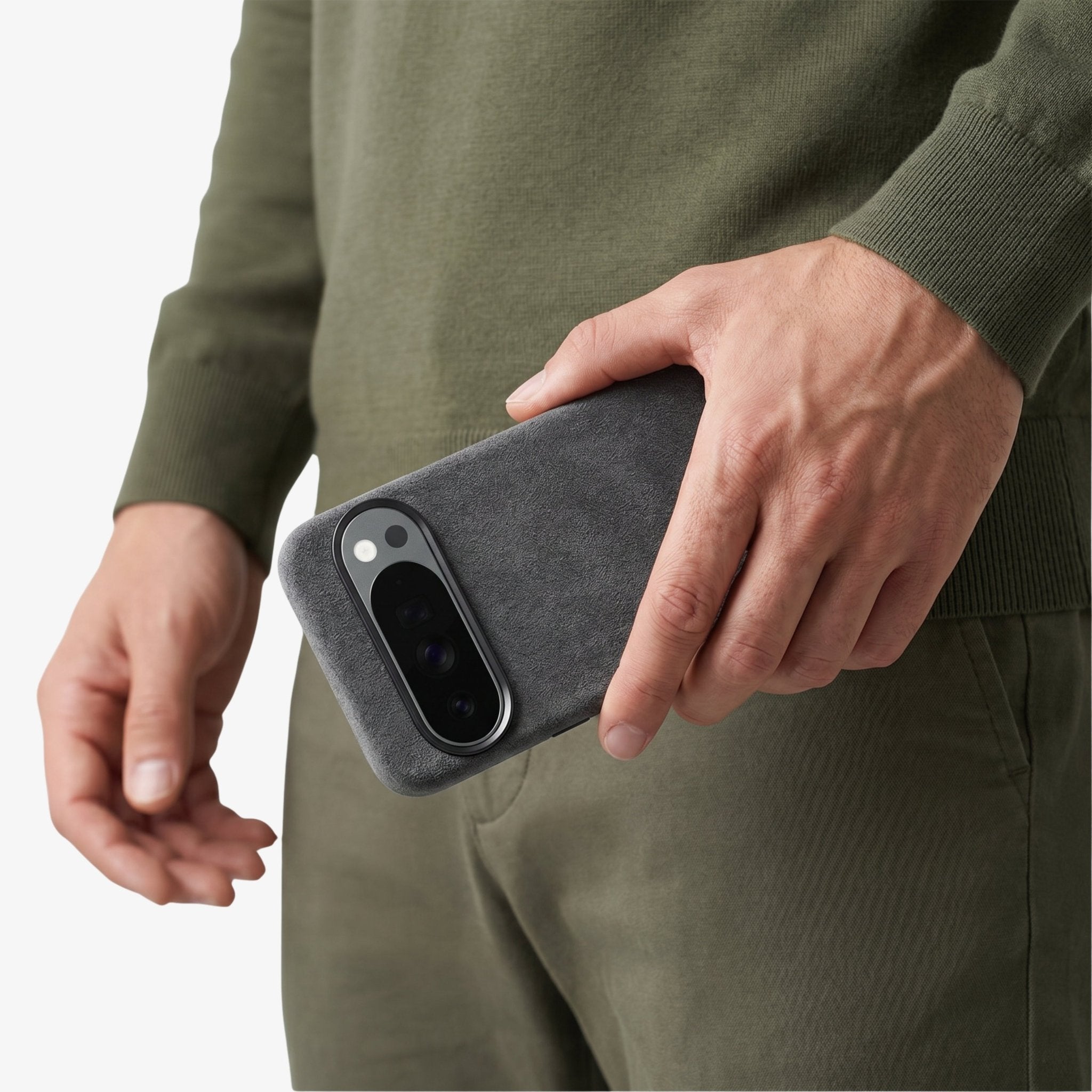 Google Pixel 10 Pro XL - Alcantara Case - Space Grey - Alcanside