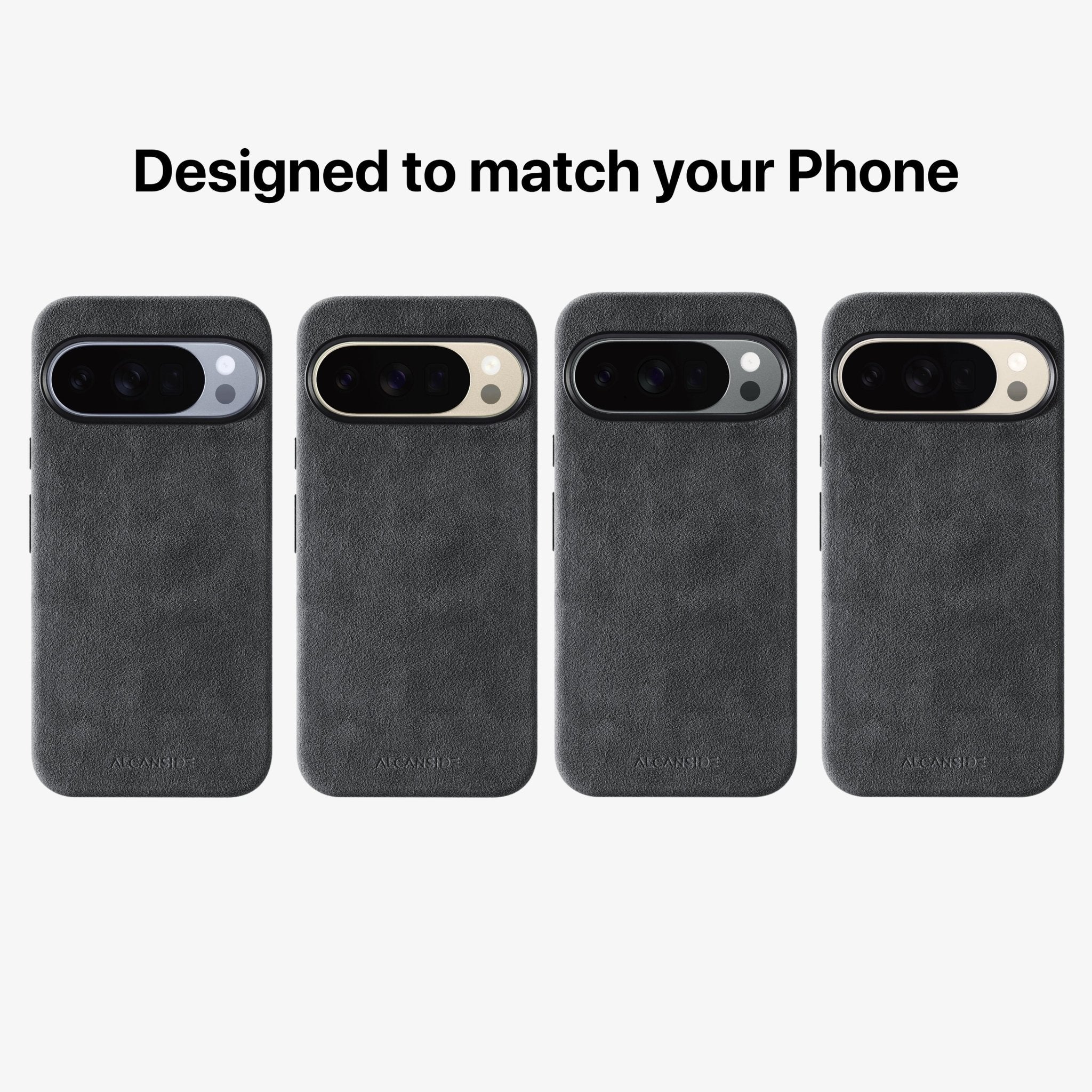 Google Pixel 10 Pro XL - Alcantara Case - Space Grey - Alcanside