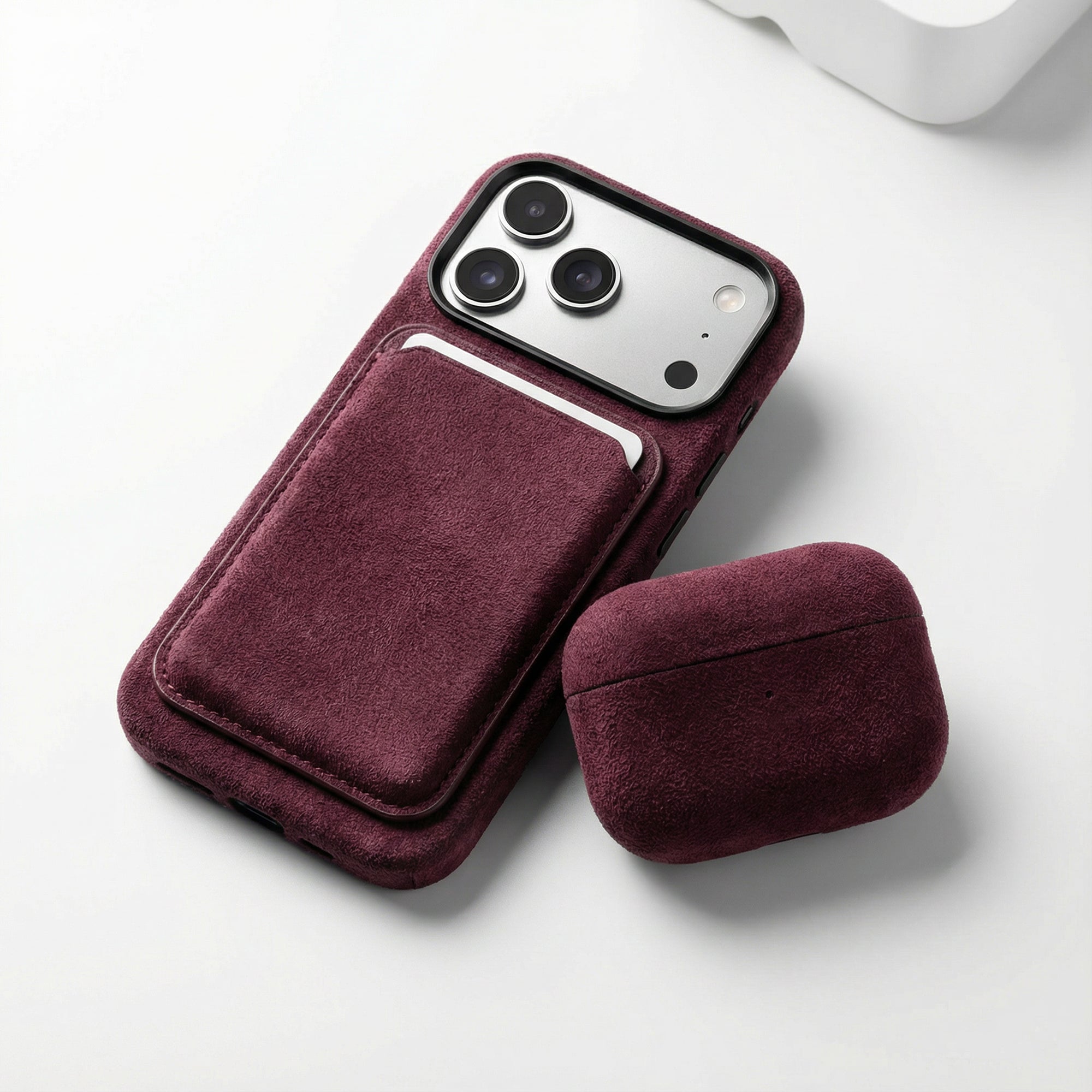 iPhone Alcantara Case - Wine Red