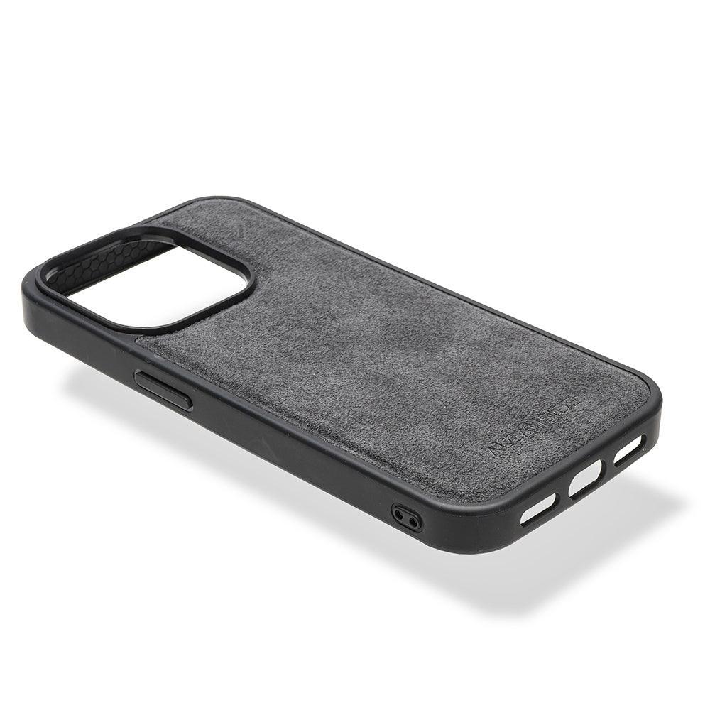 iPhone 15 Pro Max - Alcantara Case With MagSafe Magnet - Space Grey - Alcanside