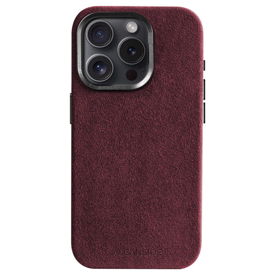 iPhone 15 - Alcantara Case - Red - Alcanside