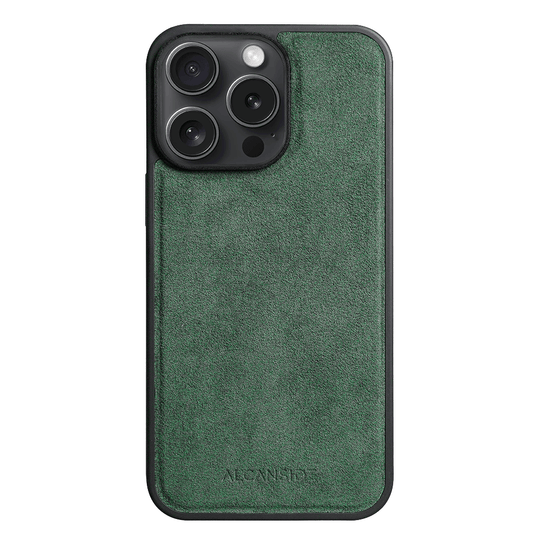 iPhone 12 Pro Max - Alcantara Case With MagSafe Magnet - Midnight Green - Alcanside