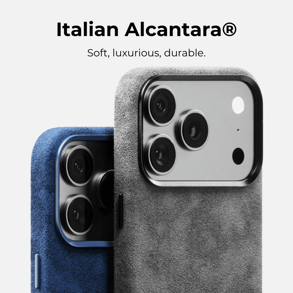iPhone Alcantara Case - Nardo Gray