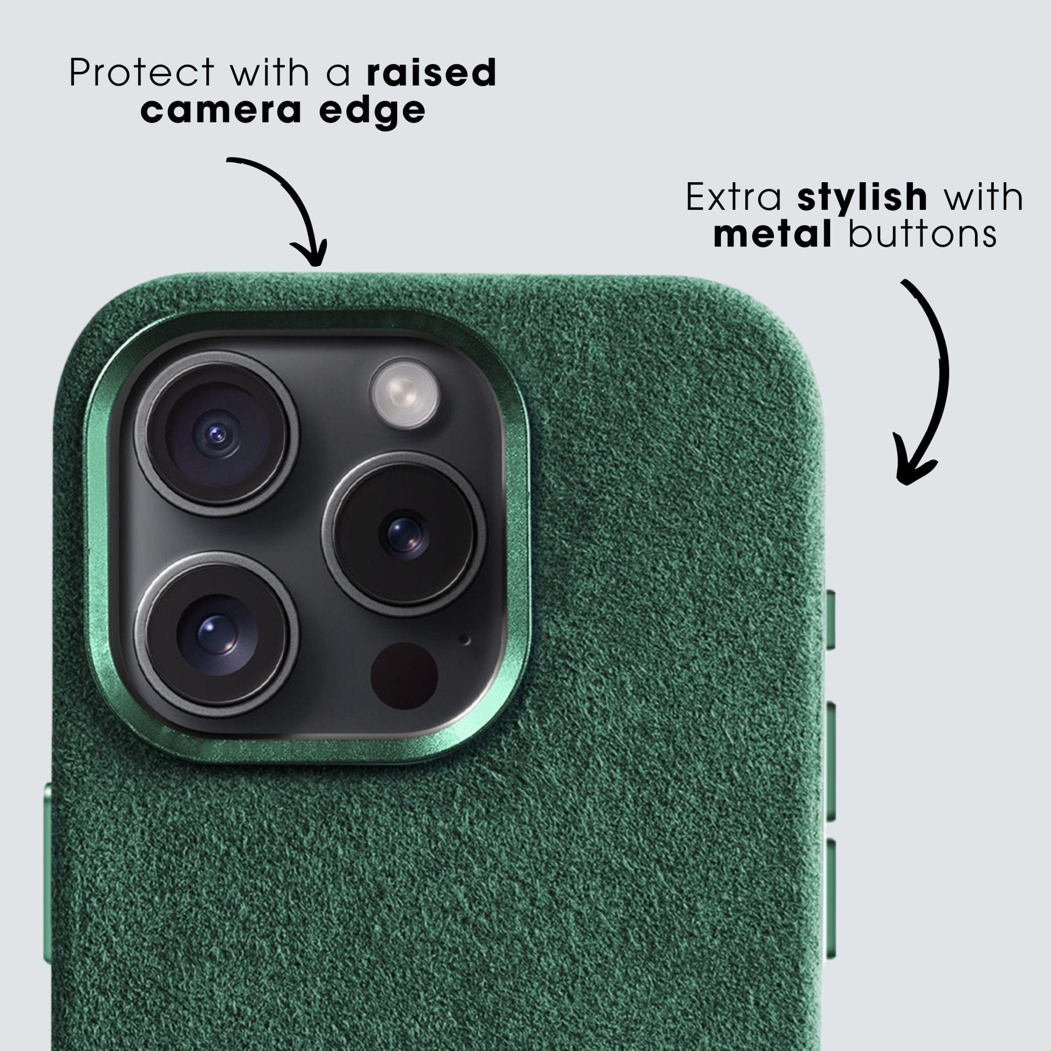 iPhone 12 Mini - Alcantara Case - Midnight Green - Alcanside