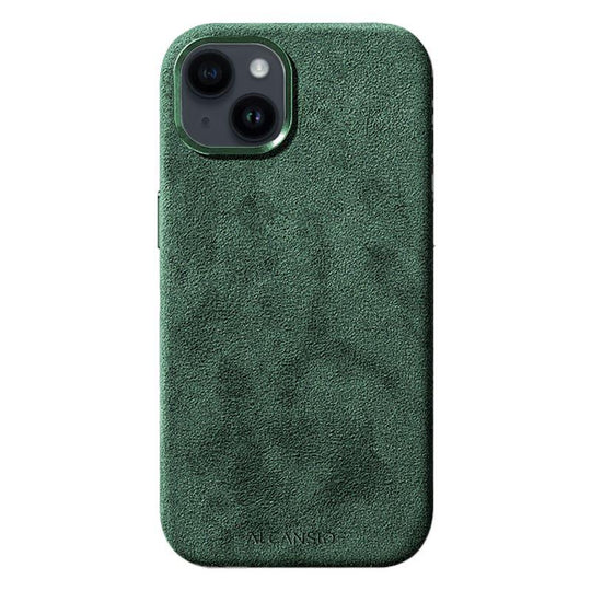 iPhone 15 - Alcantara Case- Midnight Green - Alcanside