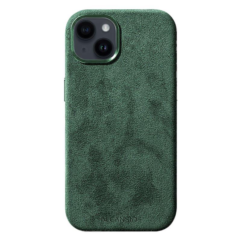 iPhone 15 Plus - Alcantara Case- Midnight Green - Alcanside