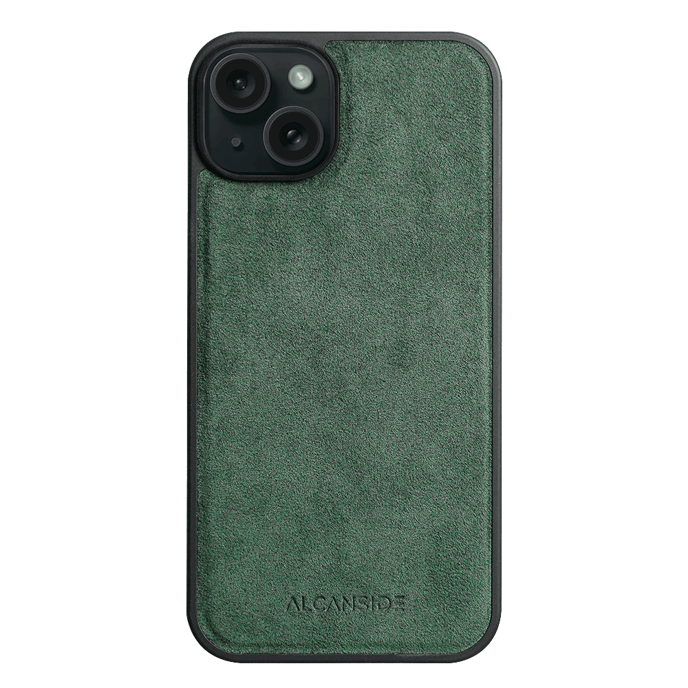 iPhone 16 Plus - Alcantara Back Cover - Midnight Green - Alcanside