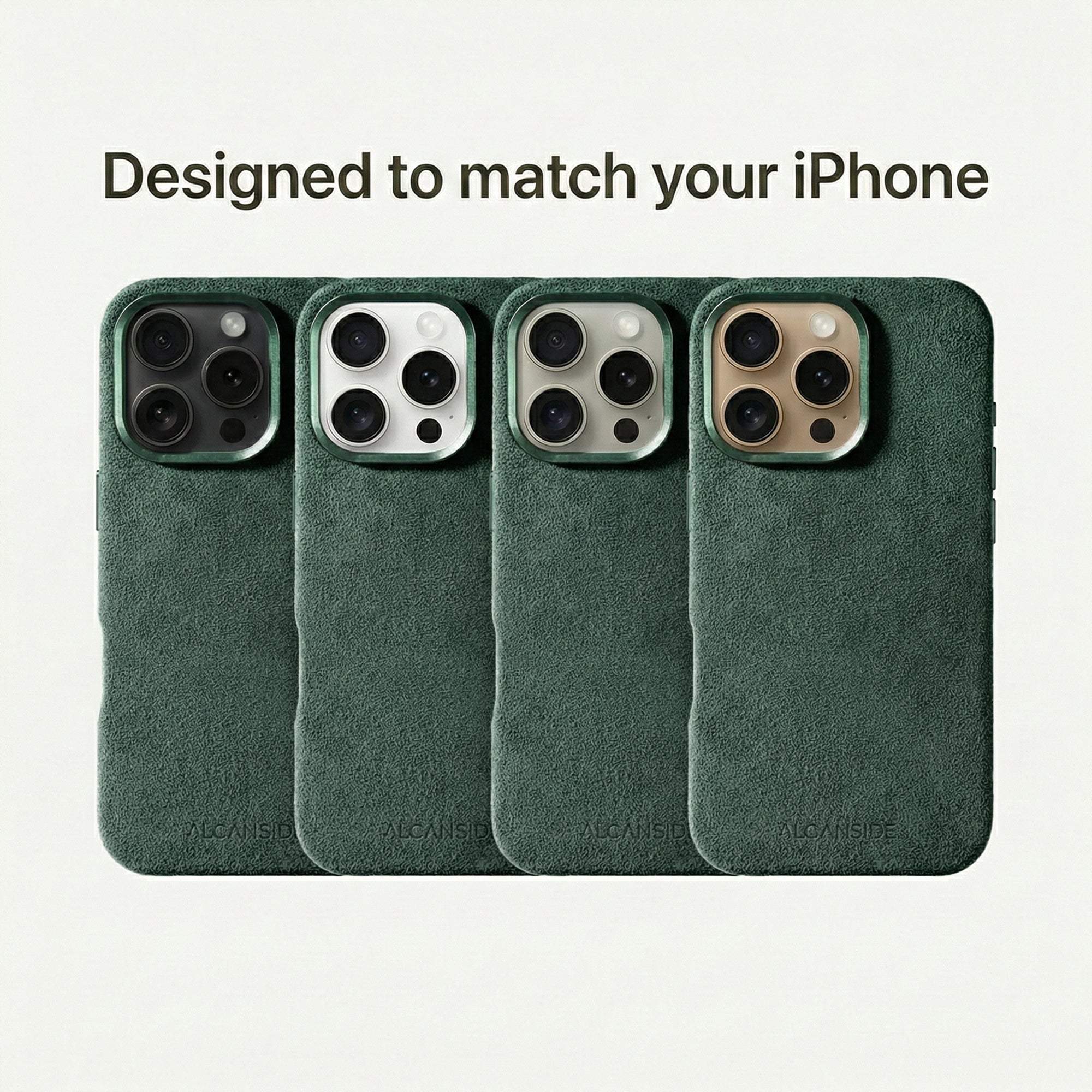 iPhone 16 Pro - Alcantara Case - Midnight Green - Alcanside