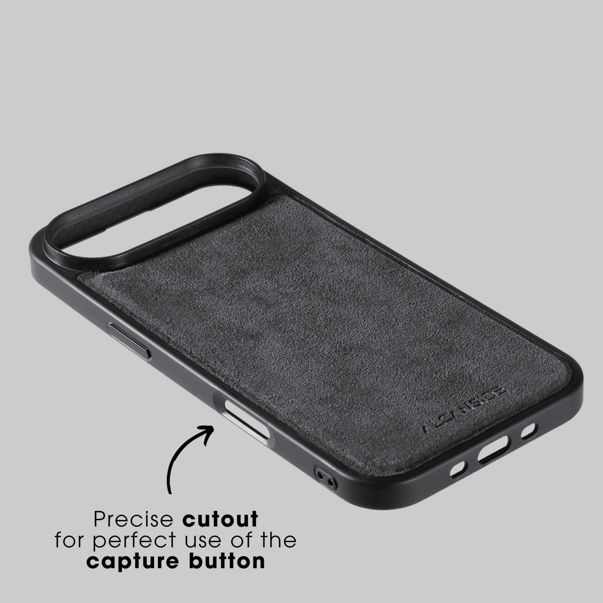 iPhone 17 Air - Alcantara Back Cover - Space Grey - Alcanside