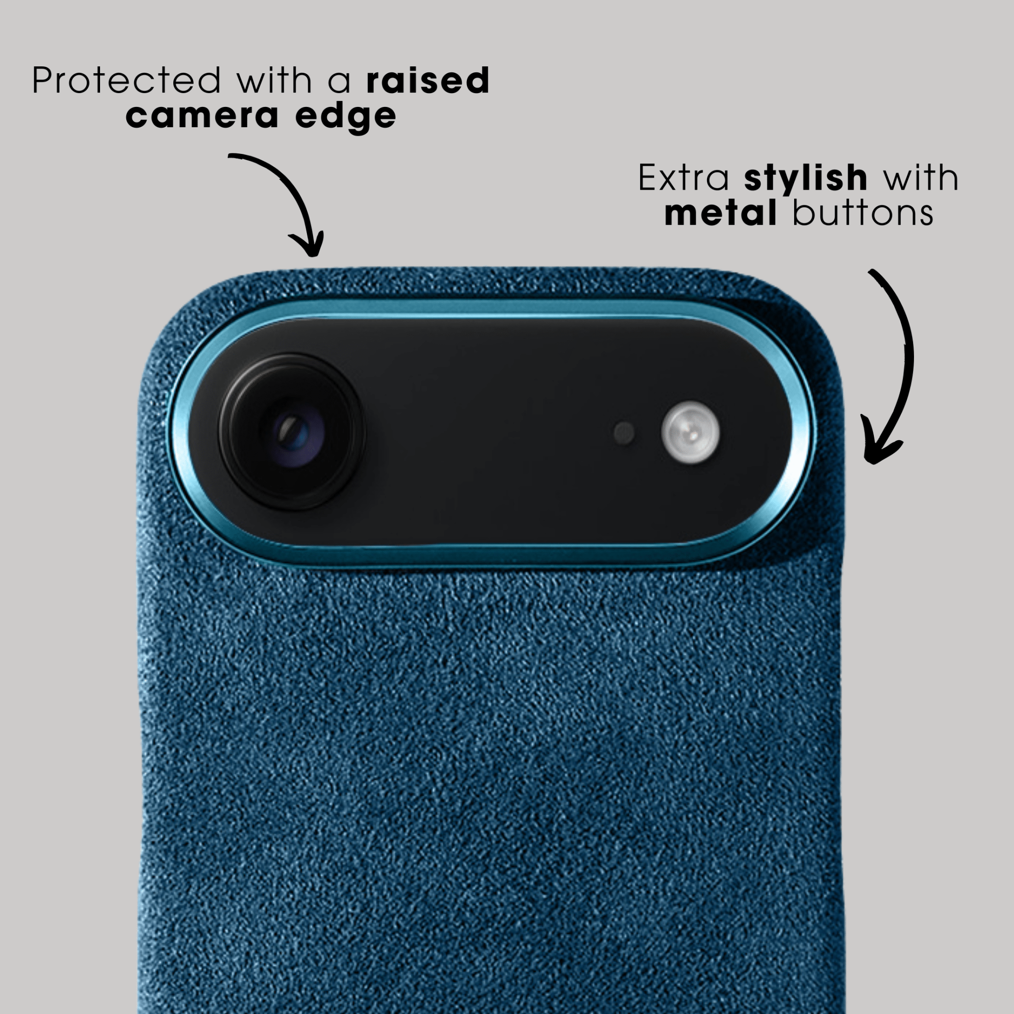 iPhone 17 Air - Alcantara Case - Ocean Blue - Alcanside