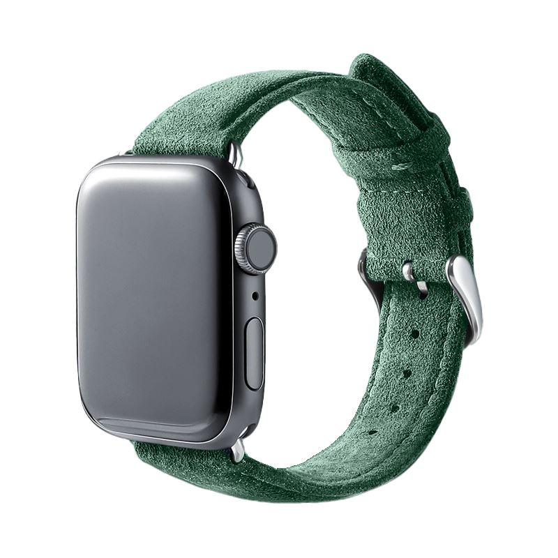 Alcantara Apple Watch Band With Buckle - Midnight Green - 42/44/45mm & Ultra (49mm) - Alcanside