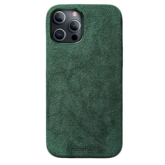 iPhone 12 & 12 Pro - Alcantara Case- Midnight Green - Alcanside