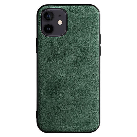 iPhone 12 Mini - Alcantara Back Cover - Midnight Green - Alcanside