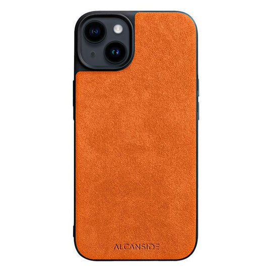 iPhone 13 Mini - Alcantara Back Cover - Orange - Alcanside
