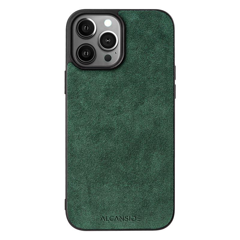 iPhone 13 Pro - Alcantara Back Cover - Midnight Green - Alcanside