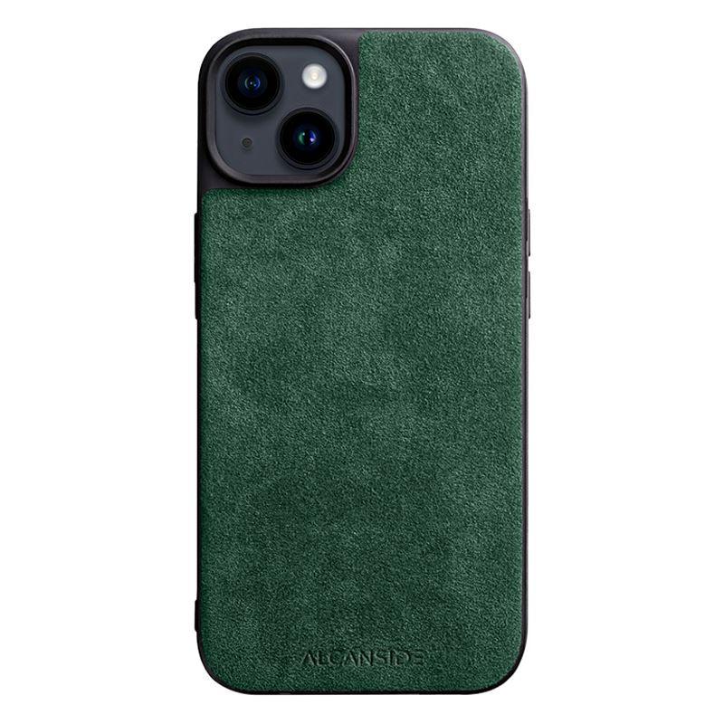 iPhone 14 - Alcantara Back Cover - Midnight Green - Alcanside
