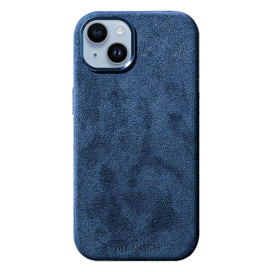 iPhone 14 - Alcantara Case - Ocean blue - Alcanside