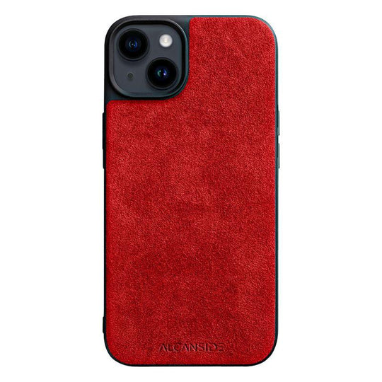 iPhone 14 Plus - Alcantara Back Cover - Red - Alcanside
