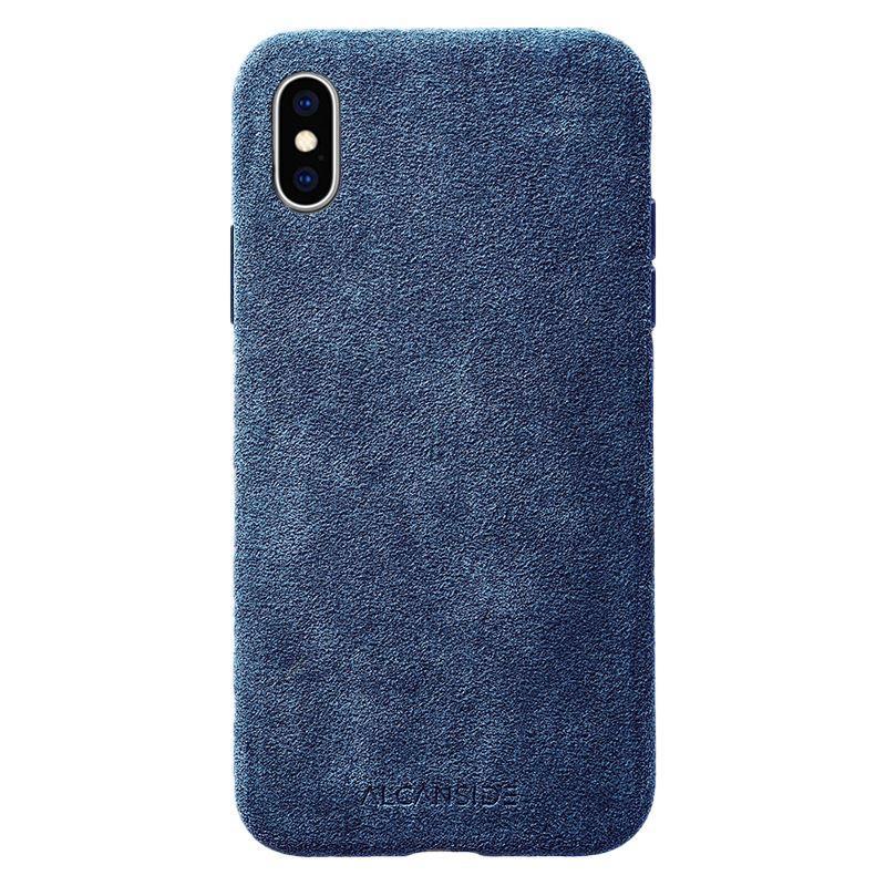 iPhone X & XS - Alcantara Case - Ocean blue - Alcanside